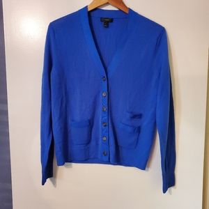 J Crew Blue Cardigan